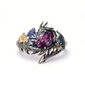 Black Dragon Ring for Women Blue and Purple Zircon Dragon Ring Game Love and deepspace Cosplay Rings