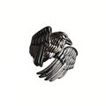 Black Crow Wing Ring for Women Love and Deepspace Cosplay Crow Ring Gothic Guardian Wing Raven Rings
