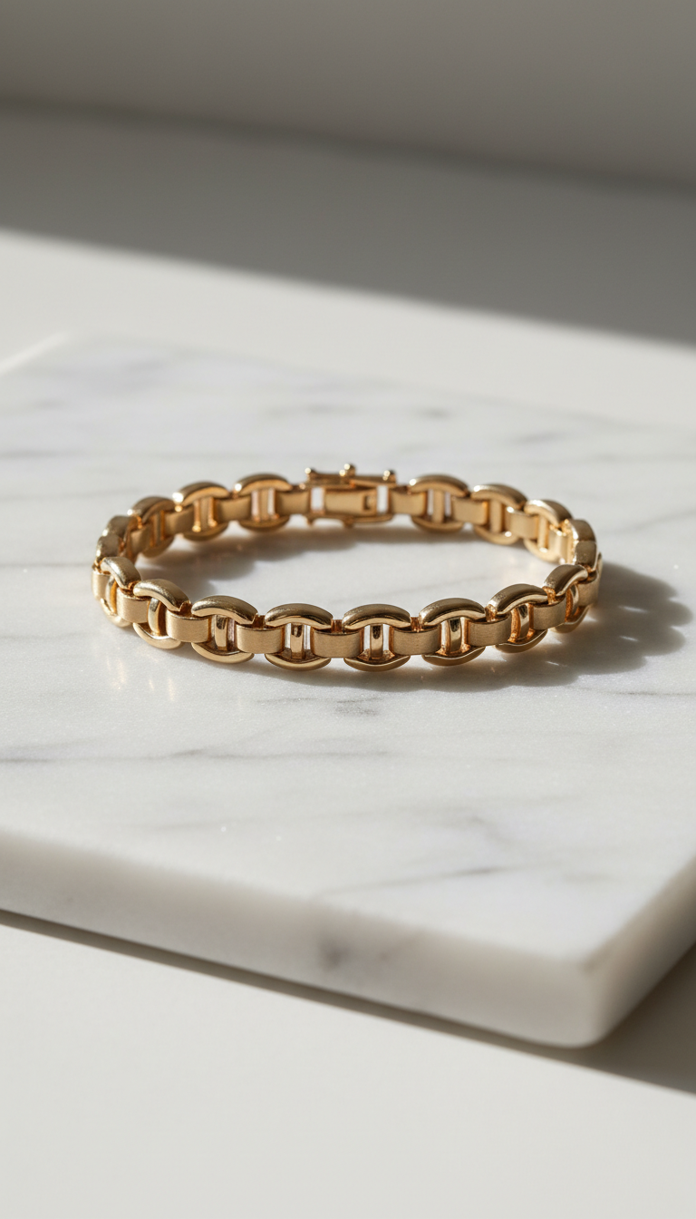 Gold Plated Watch Band Bracelet