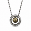 Vintage Mobius Ring Pendant Necklace